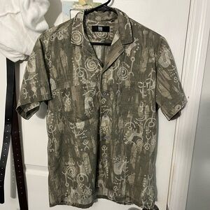 camo style button up